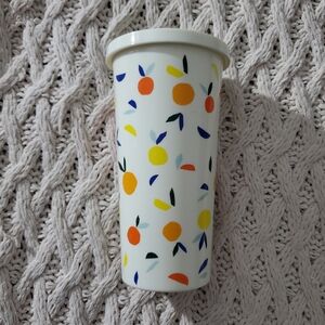KATE SPADE Citrus Twist 20oz. Insulated Tumbler Lemons Oranges